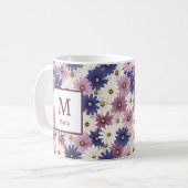 Mug Fleurs de printemps romantiques personnalisées (Devant gauche)
