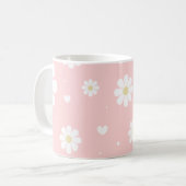 Mug Fleurs de printemps rose pâle (Devant gauche)
