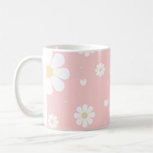 Mug Fleurs de printemps rose pâle