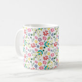 Mug Fleurs de printemps tropicales colorées (Devant gauche)