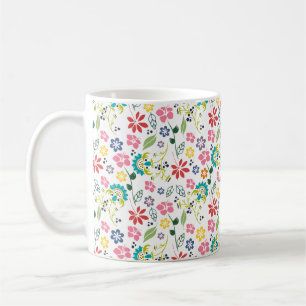 Mug Fleurs de printemps tropicales colorées