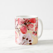 Mug Fleurs de printemps U Motif (Devant droit)