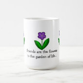 Mug Fleurs de printemps violettes avec message d'amiti (Centre)