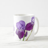 Mug Fleurs de printemps violettes personnalisables Iri (Devant droit)