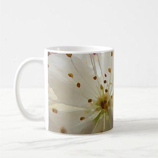 Mug Fleurs de prune sauvage Impressionniste Oeuvre Bot (Gauche)