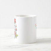 Mug Fleurs de recouvrement papier | Le favori de grand (Centre)