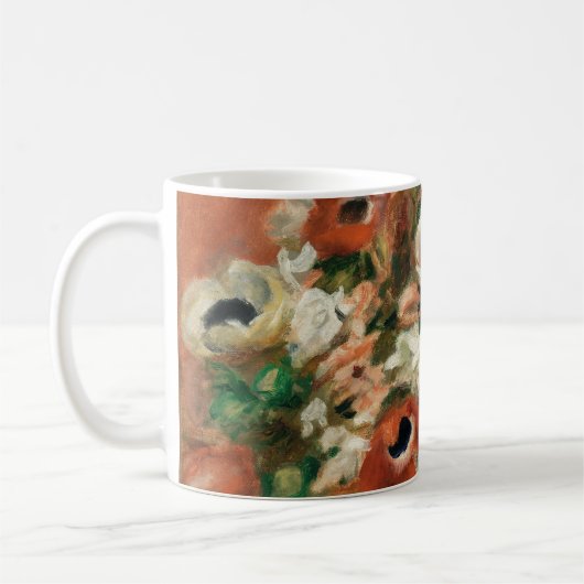 Mug Fleurs de Renoir Impressionist Art Peinture (Gauche)