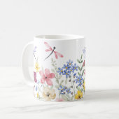 Mug Fleurs de ressort d'aquarelle (Devant gauche)