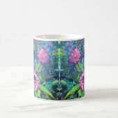 Mug fleurs de rhododendron, peinture impressionniste (Centre)