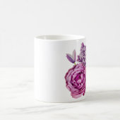 Mug Fleurs de Rose de lavande blanche rose (Centre)