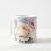 Mug Fleurs de rose élégantes (Devant gauche)