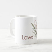 Mug Fleurs de rose rouge (Devant gauche)