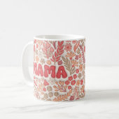 Mug Fleurs de saumons rouges gonflées 3D Mama (Devant gauche)