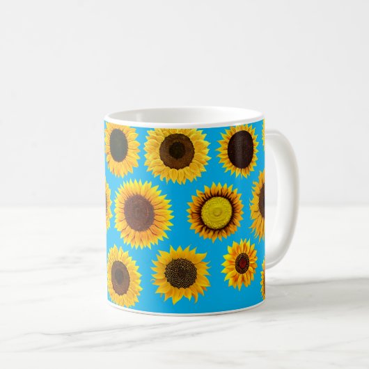 Mug Fleurs de soleil (Devant droit)