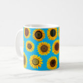 Mug Fleurs de soleil (Devant gauche)
