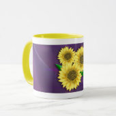 Mug Fleurs de soleil (Devant gauche)