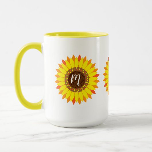 Mug Fleurs de soleil (Gauche)