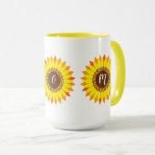Mug Fleurs de soleil (Devant droit)