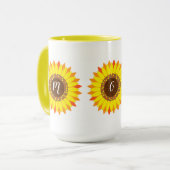 Mug Fleurs de soleil (Devant gauche)