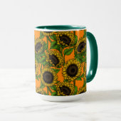 Mug Fleurs de soleil (Devant droit)