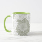 Mug Fleurs de soleil à dimensions personnalisées (Gauche)
