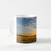 Mug Fleurs de soleil au coucher du soleil (Devant gauche)