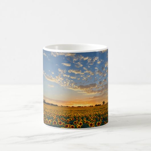 Mug Fleurs de soleil au coucher du soleil (Centre)