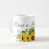 Mug Fleurs de soleil avec Levez une Hallelujah (Devant gauche)
