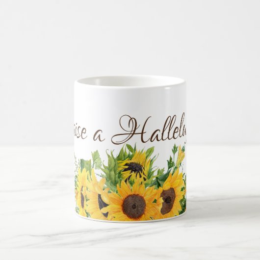 Mug Fleurs de soleil avec Levez une Hallelujah (Centre)