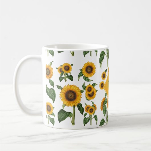 Mug Fleurs de soleil Botanique Foliage Vert (Gauche)