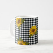 Mug Fleurs de soleil brillantes sur la che de buffle n (Devant gauche)