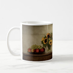 Mug Fleurs de soleil dans le Vase, Bol de fruits sur l