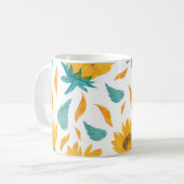 Mug Fleurs de soleil d'aquarelle : Impression botaniqu (Devant gauche)