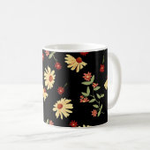 Mug Fleurs de soleil d'automne : Harmonie rouge-orange (Devant droit)