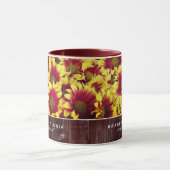 Mug Fleurs de soleil d'automne rustiques sur Mariage d (Centre)