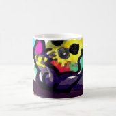 Mug Fleurs de soleil et chat noir (Centre)