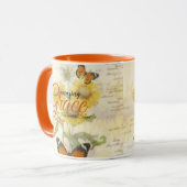 Mug Fleurs de soleil Grace Extraordinaires et papillon (Devant gauche)