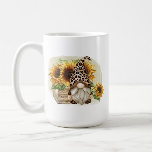Mug Fleurs de soleil léopard Gnome (Gauche)