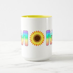 Mug Fleurs de soleil MOM et souris