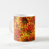 Mug Fleurs de soleil orange (Devant gauche)