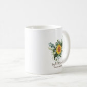 Mug Fleurs de soleil rustiques Eucalyptus Leaf (Devant droit)
