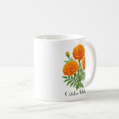 Mug Fleurs de souci d'octobre (Devant droit)