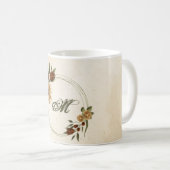 Mug fleurs de terre cuite rustique verdure (Devant droit)