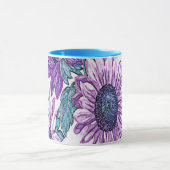 Mug Fleurs de tissu pourpre (Centre)