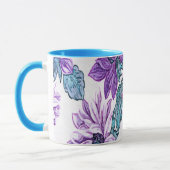 Mug Fleurs de tissu pourpre (Gauche)