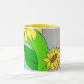 Mug fleurs de tournesol (Centre)