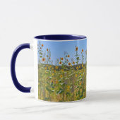 Mug Fleurs de tournesol en coupe d'art agricole (Gauche)