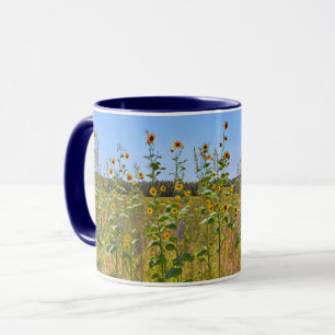 Mug Fleurs de tournesol en coupe d'art agricole