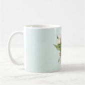 Mug Fleurs de tulipe blanche menthe (Gauche)