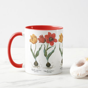 Mug Fleurs de tulipe printanière vintages par Basilius